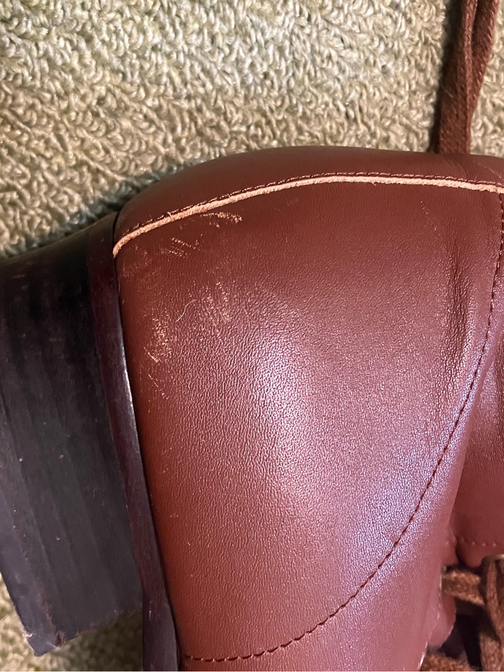 American Duchess “Bessie” Aviator Boots in Tan - Picture 10 of 11